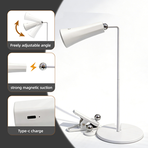 Lampe de lecture sans fil rechargeable à LED, lumière de nuit à intensité réglable, lampe de table moderne pour l'intérieur et l'extérieur, pour la maison, la terrasse, la chambre - Product Image 2