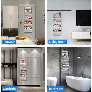 Organizador de Bolsillos para Colgar Sobre la Puerta, Soporte de Archivos para Montar en la Pared, Organizador Colgante Vertical para Archivos - Product Image 4