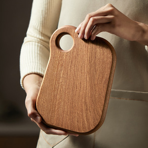 HeDouC Ebony Wood Cutting Board Small Rectangle Shape For Fruit Baby Food Steak Bread Household Use - Product Image 1