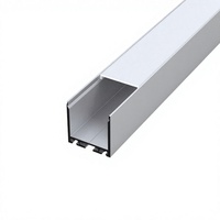 Profilé LED carré mince en alliage d'aluminium série 6000 le plus populaire pour éclairage de plafond et décorations de meubles, soudage et découpe TW5075