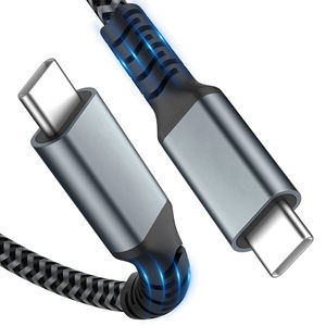 Câble USB-C 3 mètres 1m 2m 3m 240W 5A USB-C vers USB-C Nouvelle Arrivée Câble de <span class=keywords><strong>Chargeur</strong></span> PD Tressé de Haute Qualité Personnalisé Type-C - Product Image 1