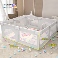 Parc de jeu pliable moderne en plastique pour bébé, lit de sécurité pour chambre d'enfant, parc de jeu pour tout-petits, montage facile, vente en gros