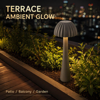Lampe LED de jardin en forme de chapeau de paille, boîtier champignon, durée de vie prolongée 50 000 heures, idéale pour expositions et événements temporaires, directement de l'usine