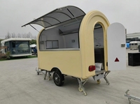 Remorque mobile de restauration rapide en acier inoxydable SL-6 personnalisable pour l'extérieur, chariot de nourriture de style américain pour bonbons, chips, snacks, café et pizza