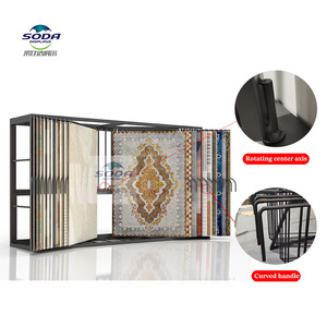 Espositore Metallico Personalizzabile Moderno ed Ecologico con Tappeto Grande Rimovibile per Negozi di Arredamento e Showroom - Product Image 4