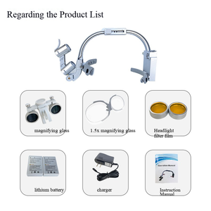 Loupe montée sur la tête Phare dentaire Oral 5w Long Silver Orthopédique Chirurgie ORL Phare de chirurgie dentaire - Product Image 5