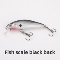 5cm 6.5g Micro méné leurre appât longue coulée lent naufrage tremblant ABS pour poisson d'eau salée Topmouth Culter Mandarin basse pêche
