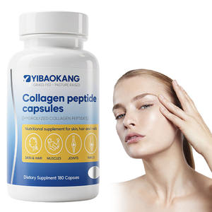 Cápsulas de péptidos de colágeno OEM Suplemento de proteína hidrolizada Suplemento nutricional <span class=keywords><strong>para</strong></span> la piel, <span class=keywords><strong>el</strong></span> cabello y las uñas Suplementos <span class=keywords><strong>para</strong></span> la salud - Product Image 1