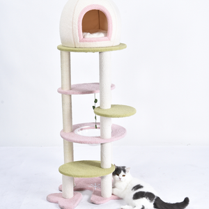 Luxury Multi Level <strong>Cat</strong> Tree <strong>Tower</strong> With Condo Sisal <strong>Scratching</strong> Post Space Capsule <strong>Cat</strong> Activity Center for Indoor <strong>Cats</strong> - Product Image 3