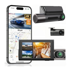กล้องติดรถยนต์หน้าจอสัมผัสรุ่นใหม่ปี 2026 DASH CAME 4k บันทึกภาพขณะจอดรถ มุมมองกว้าง พร้อม G-sensor - Product Image 1