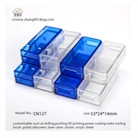 Boîtier de jonction en plastique ABS étanche IP68 pour capteur de stationnement intelligent sans fil Lora NB-IoT à double moule 53*24*14mm CN127