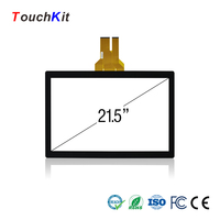 Écran tactile capacitif projeté TouchKit 21,5 pouces pour borne de libre-service avec contrôleur USB/RS232/IIC