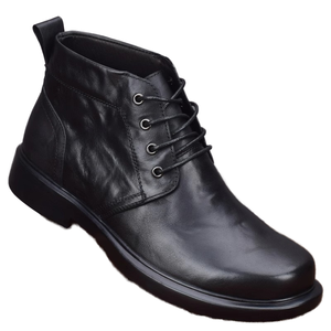 Bottes montantes en cuir véritable pour hommes, pointures 36-47, nouvelle collection, tendance mode, semelle intérieure en PU, chaussures décontractées - Product Image 2