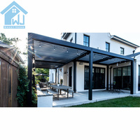 Pergola en aluminium robuste Sweet Home avec toit motorisé réglable, imperméable, pour hôtel, restaurant, complexe hôtelier
