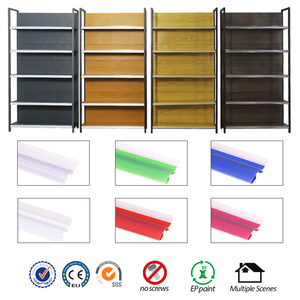 Étagères de supermarché présentoir Casewood grain couleur personnalisation support de cadre mural simple face support à deux extrémités - Product Image 3