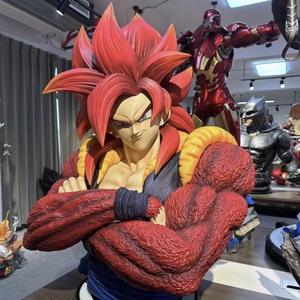 Fiberglas yaşam boyutu <span class=keywords><strong>Dragon</strong></span> topu karikatür Anime karakter heykeli reçine Vegeta heykeli Gogeta animasyon reçine büstü heykel - Product Image 3