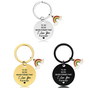 Porte-clés avec inscription "I love you <span class=keywords><strong>forever</strong></span>", en argent, or, noir, inscription "I love you", 2022 - Product Image 1