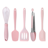 Stoviglie nuove 5 pezzi in Silicone Mini spatola da cucina antiaderente cucchiaio da zuppa vanga Set utensili da cucina strumento Gadget