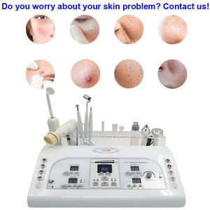 AU-8208 xách tay 8 trong 1 tần số cao Galvanic máy trên khuôn mặt Beauty Salon Thiết bị hút chân không loại bỏ tag thiết bị - Product Image 3