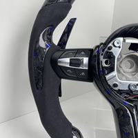 Volant en carbone forgé violet avec écran LED pour F10 F20 F30 F31 F32 F36 M3 F80 M4 F82 M2 F87 X5 E70 E90 E92