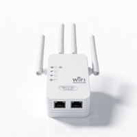 Extensor de Rango WIFI AC1200 de Doble Banda 2.4G 300Mbps o 5G 867Mbps con Puerto Ethernet 10/100Mbps y Enchufe de Pared para Modo AP/Extensor
