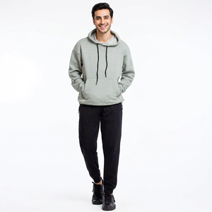 Sweat-shirts à capuche pour hommes en gros, personnalisés, décontractés, chauds, à manches longues, hauts de sport, pull-over en coton mélangé pour hommes - Product Image 1