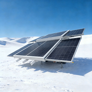 <span class=keywords><strong>Tour</strong></span> d'éclairage mobile remorquable avec station de stockage d'énergie photovoltaïque et panneaux solaires - Utilisation pour la construction et les situations d'urgence - Product Image 4