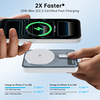 Batterie externe portable 10000 mAh PD 20W et sans fil 15W, charge rapide magnétique pour iPhone, compacte, légère, logo personnalisé OEM ODM