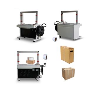 Máquina flejadora de cinta PP de mesa alta 2026 de precio económico con certificación CE para línea de embalaje de libros y cajas de zapatos - Product Image 1