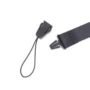 Detachable Wrist Strap Black <b>Polyester</b> Phone <b>Lanyard</b> With Plastic Buckle For Flashlights USB Drives Speakers Headphones - Product Image 3