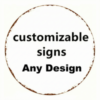 Plaque murale ronde en métal personnalisable avec votre texte, image ou logo – Décoration murale pour la maison, le jardin, la cuisine, le bar, le café
