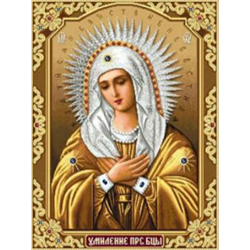 Factory Custom AB 5d Diamond Painting Products The Virgin Mary Home Decor Diamond Religious Picture Full Drill Wall Art Painting