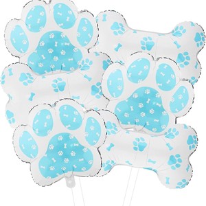 Nuovi Palloncini 3D a Forma di Zampe di Cane, Bulldog, Pastore, Barboncino, Cucciolo, Decorazioni per Feste di Compleanno a Tema Animali della Foresta - Product Image 4