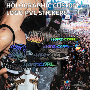 Etiqueta Adhesiva Holográfica de Vinilo PVC con Logotipo Personalizado, Etiqueta Troquelada, Embalaje Holográfico para Productos - Product Image 2