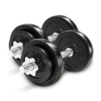 Haltères réglables universels de marque SQ en ciment et sable, 1-20 kg, avec logo personnalisé, équipement de gym, poids libres, utilisation universelle, vente en gros