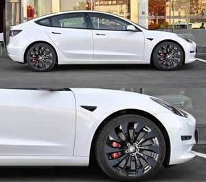 Nuovi Cerchi Forgiati Vorgin da 22, 23, 24 Pollici, Cerchi in Lega Cromati Lucidi per CZ <span class=keywords><strong>FS</strong></span> 5S, Tesla Model Y 2021-2023 - Product Image 6