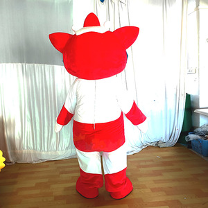 Costume de mascotte technologique <span class=keywords><strong>super</strong></span>-héros rouge et blanc de haute qualité pour adultes unisexe, idéal pour les événements et les promotions - Product Image 4