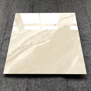 Azulejos de cerámica vitrificada para suelo, de doble carga, aspecto de mármol, 60x60