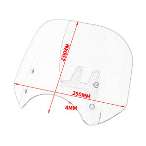 Racepro piezas de moto para Honda CMX300 CMX500 Rebe 2017- 2020 parabrisas con soporte - Product Image 2