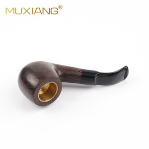 Muxiang Solid Wood Tobacco Pipe Bent Type Chicken Wing Wood Customizable For Smoking - Product Image 3