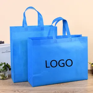 Commercio all'ingrosso Su Misura non tessuto riutilizzabile shopping bag di Promozione LOGO Personalizzato di Acquisto Pieghevole PP Non Tote Bag Tessuto