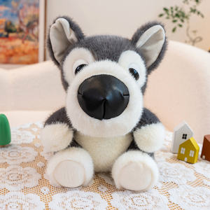 Peluches de Perro de Cabeza <span class=keywords><strong>Grande</strong></span>, Husky, <span class=keywords><strong>Doberman</strong></span>, Súper Suaves, Personalizables, Animales de Peluche de 11-30 cm, Regalo - Product Image 4