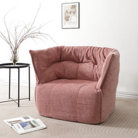 Fauteuil simple Brigantine pour salon, fauteuil inclinable, entretien facile, housse amovible, éponge haute densité extra douce, tissu moderne