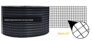 Rouleau de maille pour oiseaux de panneau solaire de 6 pouces et 100 pieds-Barrière robuste en PVC pour créatures et pigeons avec œillet renforcé pour la protection solaire sur le toit - Product Image 2