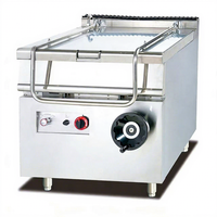 Poêle à braiser électrique inclinable commerciale 80L Triphasé en acier inoxydable Friteuse inclinable pour restaurant Cantine Production alimentaire