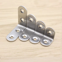 Support droit de montage d'angle en acier inoxydable pour plaques de réparation de déflecteur en bois de meubles