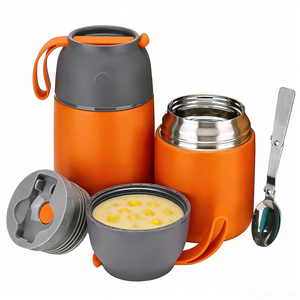Contenitore Termico per Alimenti Personalizzato Senza BPA, Thermos in Acciaio Inox, Barattolo per Cibo per Bambini - Product Image 1