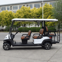 Voiturette de golf ZYCAR 4+2 places, buggy de golf pour visites touristiques, voiturette de golf électrique 6 places