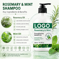 Shampoo fortifiant à la menthe et à la biotine, formule anti-chute de cheveux et anti-démangeaisons avec des extraits botaniques naturels, OEM ODM
