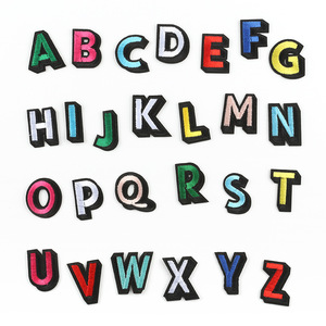 Bán Buôn Thêu Các Bản Vá Lỗi Ban Đầu Giá Rẻ Cổ Phiếu Dễ Thương Sắt Trên Thêu Các Bản Vá Lỗi Động Vật Thư Bảng Chữ Cái Vá Tùy Chỉnh - Product Image 3